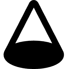 Cone Shape Icon from Core Remix Set
