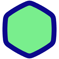 Hexagon Shape Icon from Plump Pop Set