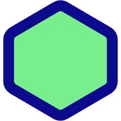 Hexagon Shape Icon from Core Pop Set