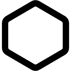 Hexagon Shape Icon from Core Remix Set