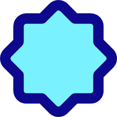 Octagram Shape Icon from Core Pop Set