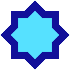 Octagram Shape Icon from Sharp Pop Set