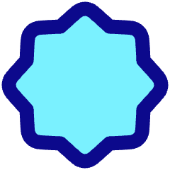 Octagram Shape Icon from Plump Pop Set