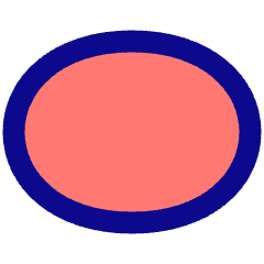 Oval Shape Icon from Plump Pop Set