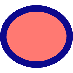 Oval Shape Icon from Core Pop Set