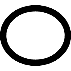 Oval Shape Icon from Core Remix Set
