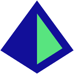 Pyramid Shape Icon from Sharp Pop Set