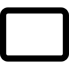 Rectangle Shape Icon from Core Remix Set