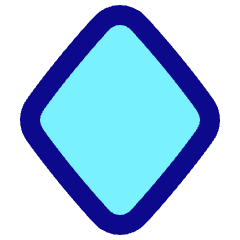 Rhombus Shape Icon from Plump Pop Set