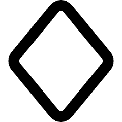 Rhombus Shape Icon from Core Remix Set