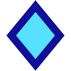 Rhombus Shape Icon from Sharp Pop Set