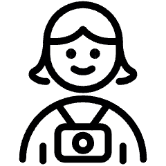 Avatar Photographer Woman Icon from Ultimate Light Set