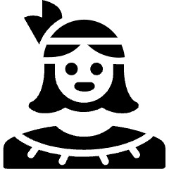 Avatar Red Indian Woman Icon from Ultimate Bold Set