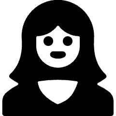 People Woman 1 Icon from Ultimate Bold Set