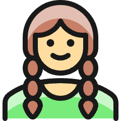 People Woman 4 Icon from Ultimate Colors Set