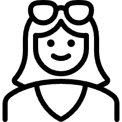 People Woman Glasses 1 Icon from Ultimate Light Set