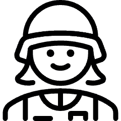 Army Woman Icon from Ultimate Light Set