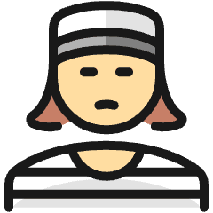 Crime Woman Inmate Icon from Ultimate Colors Set