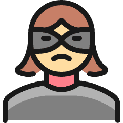 Crime Woman Thief Icon from Ultimate Colors Set