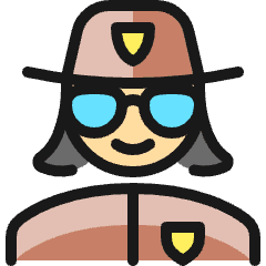 Police Woman 3 Icon from Ultimate Colors Set