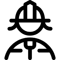 Avatar Fire Fighter Woman Icon from Ultimate Regular Set