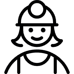 Avatar Mine Worker Woman Icon from Ultimate Light Set