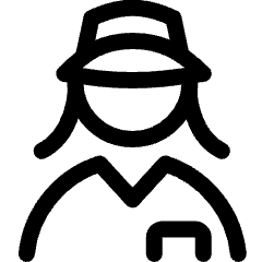 Professions Woman Clerk Icon from Ultimate Regular Set