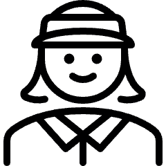 Professions Woman Clerk Icon from Ultimate Light Set