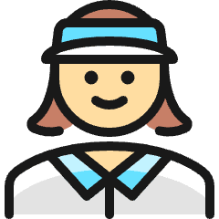 Professions Woman Clerk Icon from Ultimate Colors Set