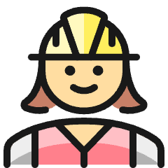 Professions Woman Construction 2 Icon from Ultimate Colors Set