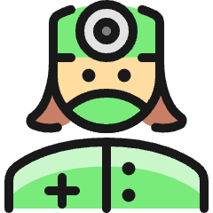 Professions Woman Doctor 1 Icon from Ultimate Colors Set