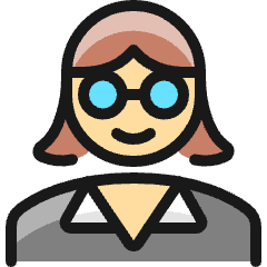 Professions Woman Office 2 Icon from Ultimate Colors Set