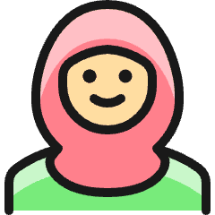 Religion Woman Muslim Icon from Ultimate Colors Set