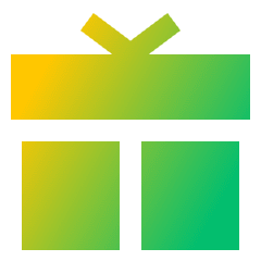 Gift Icon from Sharp Gradient Set