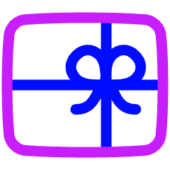 Gift Card Icon from Plump Neon Set