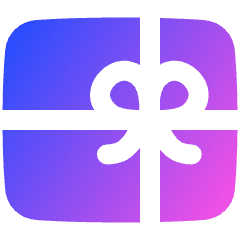 Gift Card Icon from Plump Gradient Set