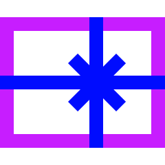 Gift Card Icon from Sharp Neon Set