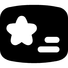 Membership Card Icon from Flex Solid Set