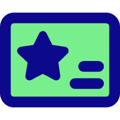 Membership Card Icon from Core Pop Set