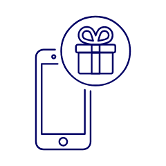 Gift Box Phone 1 Illustration from UX Line Set