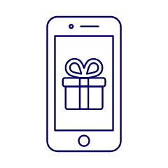 Gift Box Phone 2 Illustration from UX Line Set
