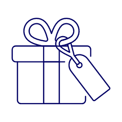 Gift Box Tag Illustration from UX Line Set