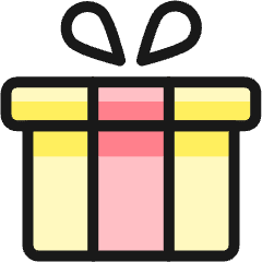 Gift Box Icon from Ultimate Colors Set