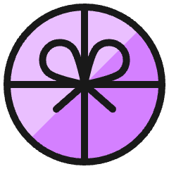 Gift Circle Icon from Ultimate Colors Set