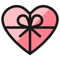 Gift Heart Icon from Ultimate Colors Set