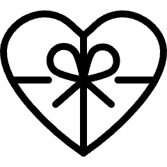 Gift Heart Icon from Ultimate Light Set