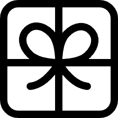 Gift Square With Bow Icon from Ultimate Regular Set