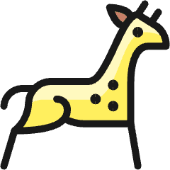 Giraffe Body 1 Icon from Ultimate Colors Set