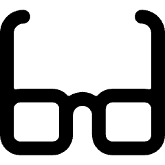 Glasses Icon from Ultimate Bold Set