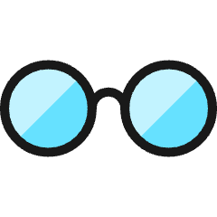 Glasses Retro 1 Icon from Ultimate Colors Set